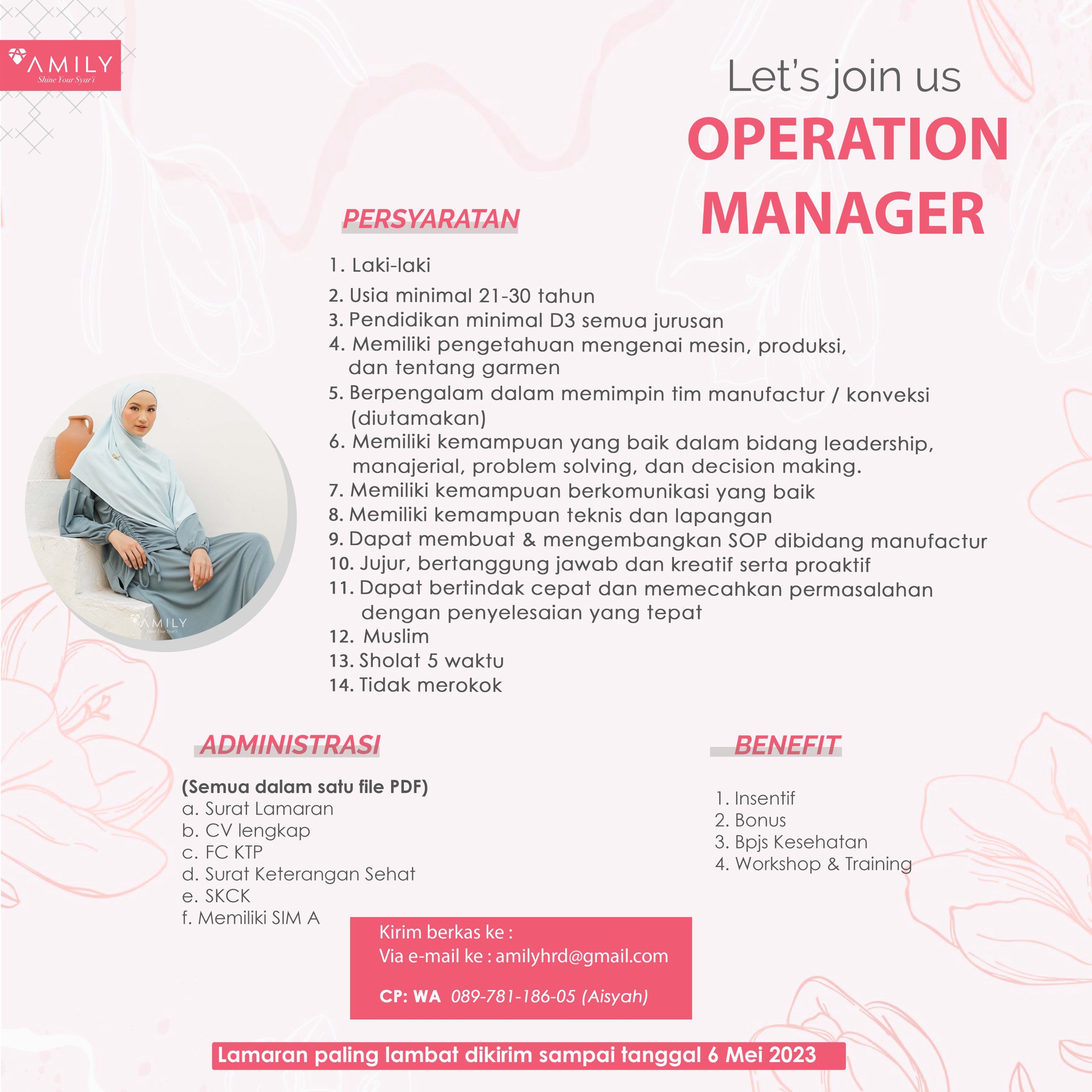 Lowongan-Kerja-Operation-Manager-Amily-Tasikmalaya
