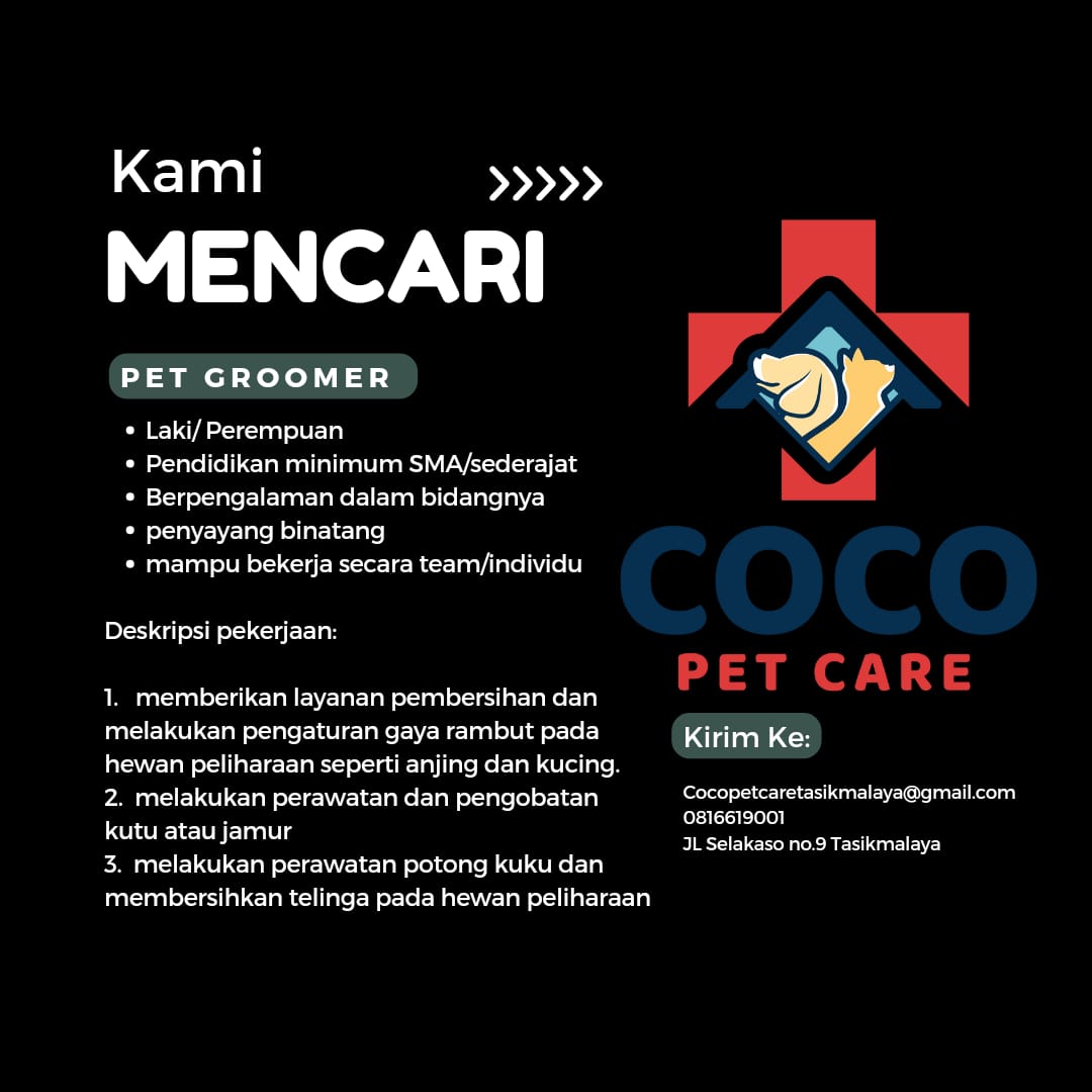 Lowongan-Kerja-Coco-Pet-Care-Tasikmalaya