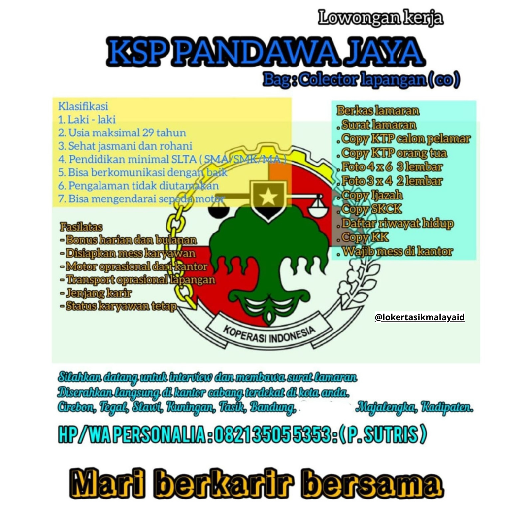 Lowongan-Kerja-KSP-Pandawa-Jaya-Tasikmalaya