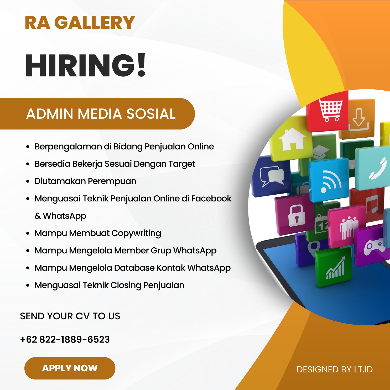 Lowongan-Kerja-Admin-Media-Sosial-RA-Gallery-Tasikmalaya