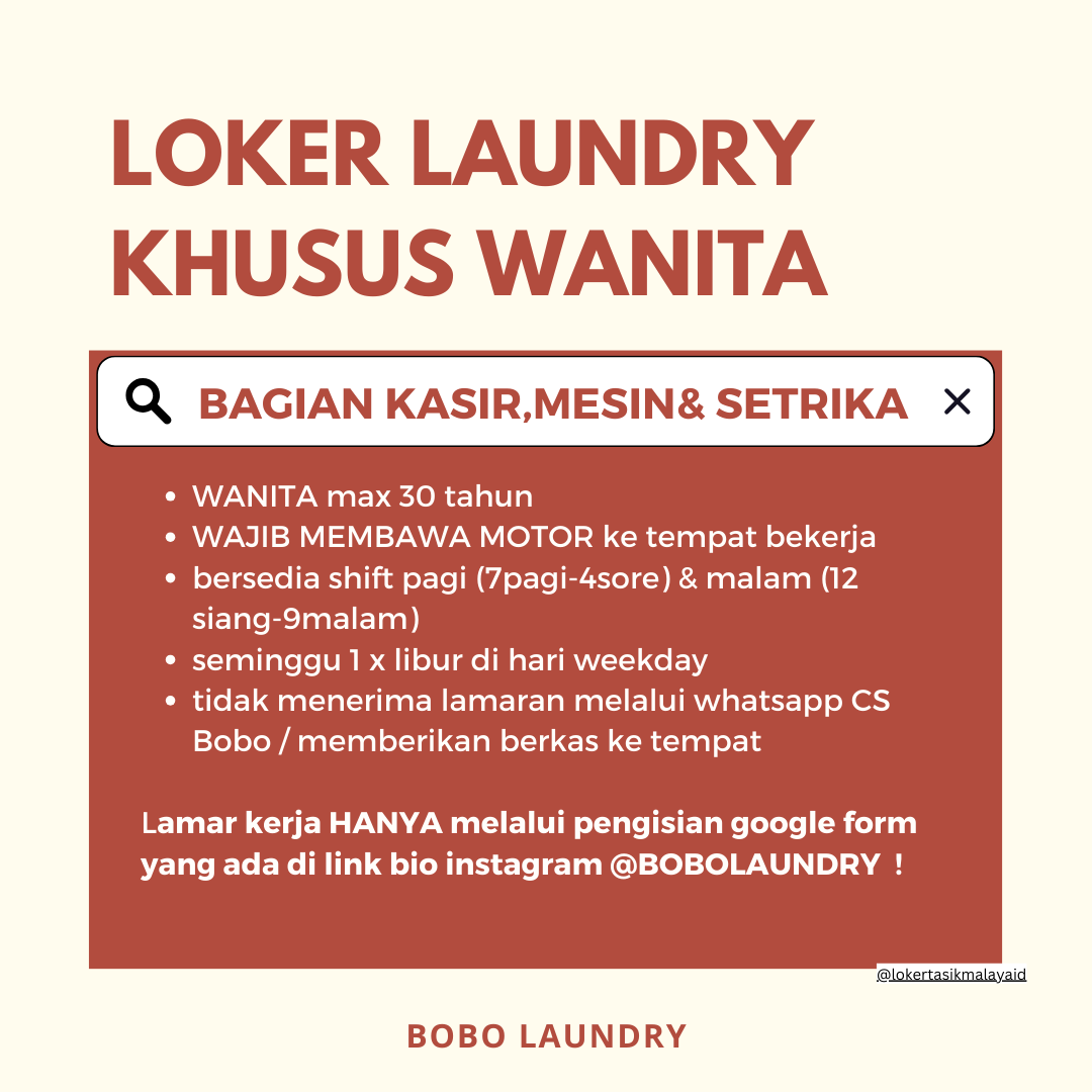 Lowongan-Kerja-Bobo-Laundry-Tasikmalaya-Untuk-di-Bagian-Kasir-Cek-Selengkapnya