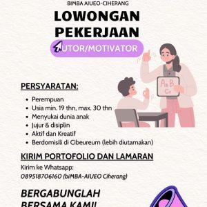 Lowongan Kerja Bimba AIUEO Ciherang Tasikmalaya