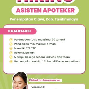 Lowongan Kerja Alamin Skincare Penempatan Tasikmalaya & Ciamis