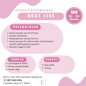 Gaji Sampai 5 Juta! Lowongan Kerja Linda Hijab Tasikmalaya : Minimal SMA SMK Sederajat