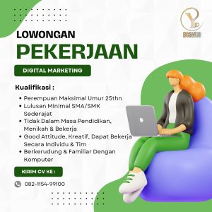Lowongan Kerja Digital Marketing Penempatan Tasikmalaya : Minimal SMA/SMK Sederajat