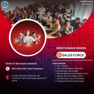 Lowongan Kerja IndiHome Tasikmalaya Minimal Pendidikan SMA/SMK