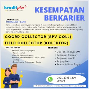 Lowongan Kerja PT. KB Finansia Multi Finance Penempatan Tasikmalaya – Ciamis