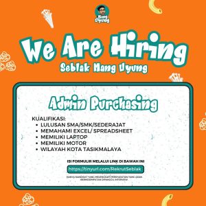 Lowongan Kerja Seblak Mang Uyung Tasikmalaya : Lulusan SMA/SMK/Sederajat Merapat