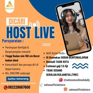 Lowongan Kerja Zahwa Muslimah Daily Tasikmalaya : Minimal SMA/SMK Sederajat