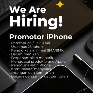 Lowongan Kerja Zona iPhone Tasikmalaya, Pendidikan Minimal SMA/SMK