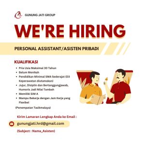 Minimal SMA Sederajat/D3! Lowongan Kerja Gunung Jati Group Penempatan Tasikmalaya