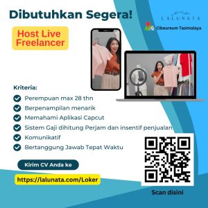 Ada 2 Posisi Lowongan Kerja di LALUNATA Untuk Penempatan Tasikmalaya, Simak Selengkapnya disini!