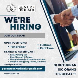 Butuh 100 Orang!! Lowongan Kerja Yayasan Nur Ilahi Tasikmalaya