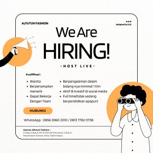 Lowongan Kerja Alfutuh Fashion Penempatan Tasikmalaya, Selengkapnya disini!