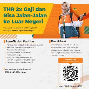 Lowongan Kerja BTPN Syariah Tasikmalaya, Pendidikan Minimal SMA/Sederajat