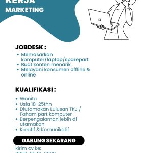 Lowongan Kerja DCM Computer Penempatan Tasikmalaya, Cek Syaratnya disini