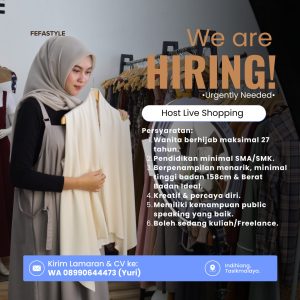 Lowongan Kerja Fefa Style Tasikmalaya, Pendidikan Minimal SMA/SMK