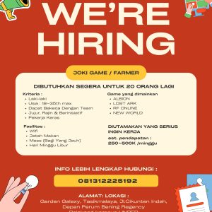 Lowongan Kerja Garden Galaxy Tasikmalaya