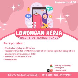 Lowongan Kerja Immazma460 Penempatan Tasikmalaya