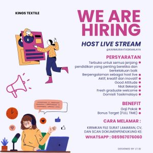 Lowongan Kerja Kings Textile Tasikmalaya, Terbuka untuk Semua Lulusan dan Fresh Graduate