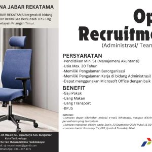 Lowongan Kerja PT. Sarana Jabar Rekatama Penempatan Tasikmalaya, Deadline 23 September 2024