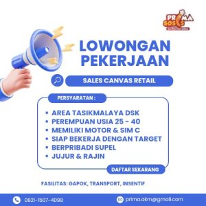 Lowongan Kerja Prima Sosis Tasikmalaya Maksimal Umur 40 Tahun