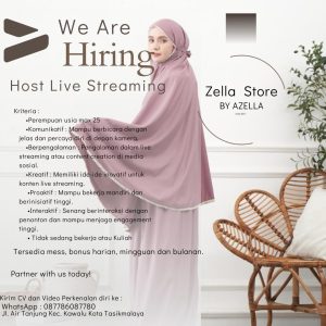 Lowongan Kerja Zella Store Penempatan Tasikmalaya