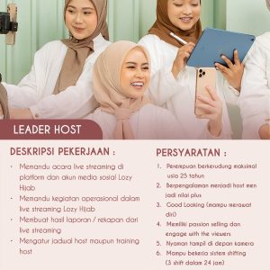 Lozy Hijab Buka 4 Posisi Lowongan Kerja Untuk Penempatan di Tasikmalaya