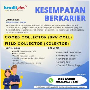 Ada 2 Posisi! Lowongan Kerja PT. KB Finansia Multi Finance Penempatan Tasikmalaya