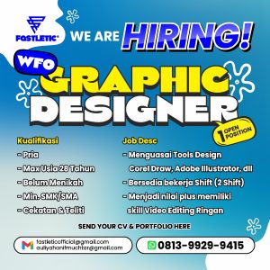 Fastletic Buka Lowongan Kerja untuk Penempatan Tasikmalaya, Pendidikan Minimal SMK/SMA