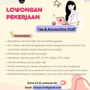 Katsae Buka Lowongan Kerja Untuk Penempatan di Tasikmalaya, Cek Persyaratannya disini!