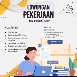 Lowongan Kerja Admin di Arista Group Untuk Penempatan Tasikmalaya