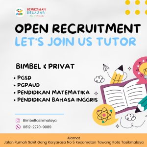 Lowongan Kerja Bimbel Rubi Penempatan Tasikmalaya