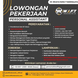 Lowongan Kerja CV. Wijaya Family Tasikmalaya, Minimal Pendidikan SMA/Sederajat
