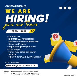 Lowongan Kerja D’zikr Tasikmalaya, Cek Persyaratannya disini!