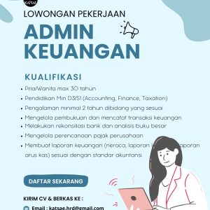 Lowongan Kerja Katsae Tasikmalaya : Pria atau Wanita bisa Daftar, Selengkapnya Cek disini!