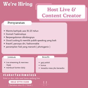 Lowongan Kerja Linda Hijab Penempatan di Tasikmalaya : Selengkapnya Cek disini!