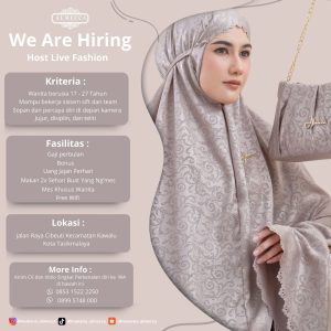 Lowongan Kerja Mukena Almecca Penempatan Tasikmalaya : Simak Persyaratannya disini!