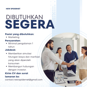 Lowongan Kerja New Spidernet Penempatan Tasikmalaya