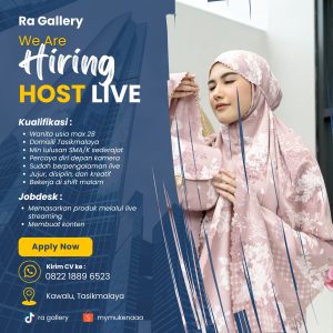 Lowongan Kerja RA Gallery Penempatan Tasikmalaya, Minimal Lulusan SMA/SMK Sederajat