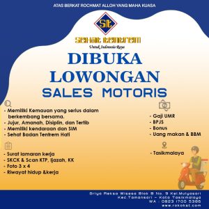 Lowongan Kerja Sehat Tentrem Penempatan Tasikmalaya, Cek Selengkapnya disini!