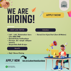 Lowongan Kerja Sunbee Eyewear Penempatan Tasikmalaya, Minimal Lulusan SMA SMK Sederajat : Terbuka Untuk Lulusan Baru