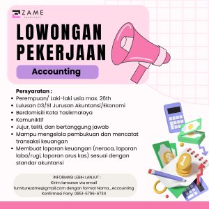 Lowongan Kerja Zame Furniture Penempatan Tasikmalaya : Cek Selengkapnya disini!