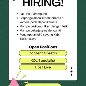 Symphony Management Buka 3 Posisi Lowongan Kerja Untuk Peempatan di Tasikmlaya : Daftar Sekarang!!