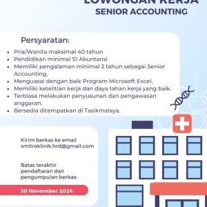 Ada 3 Posisi Lowongan Kerja di Smitra Klinik Pratama Untuk Penempatan Tasikmalaya