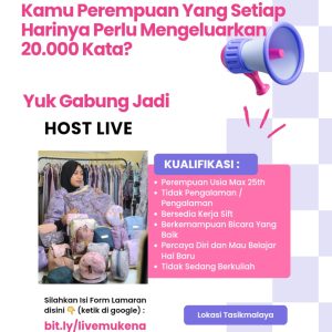 Lowongan Kerja Host Live Streaming Penempatan Tasikmalaya, Terbuka Untuk Yang Belum Berpengalaman