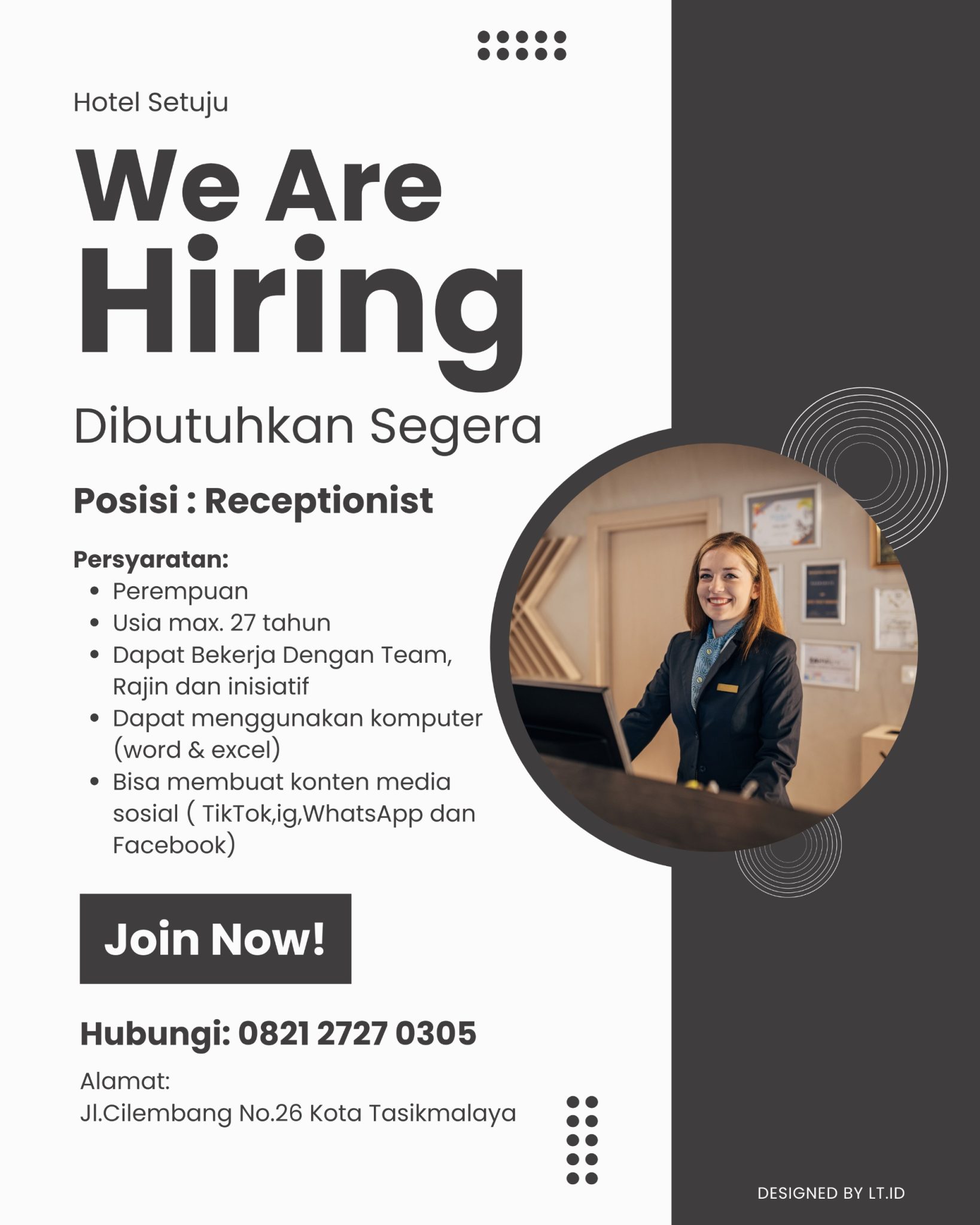 Lowongan Kerja Hotel Setuju Tasikmalaya, Simak Persyaratannya disini ...