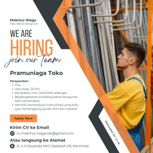 Lowongan Kerja Makmur Niaga Tasikmalaya : Minimal Lulusan SMA SMK Sederajat