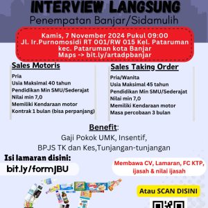 Lowongan Kerja PT Arta Boga Cemerlang (Orang Tua Group) Penempatan Tasikmalaya dan Banjar : Minimal SMA SMK Sederajat