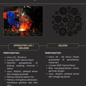 Lowongan Kerja PT. Cakra Karya Sundara Penempatan Tasikmalaya : Terbuka Untuk Lulusan SMK